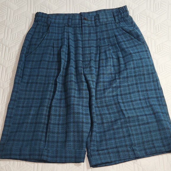 Wear The Right Thing Other - Vintage 80s Wear The Right Thing Men Shorts By Henri Valdise Blue zip Pleated M